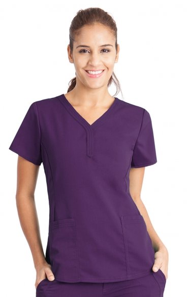 *FINAL SALE 4XL 2167 Healing Hands Scrubs Purple Label STRETCH Jane Top