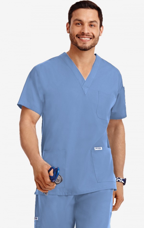 MOBB Classic Unisex 3 Pocket Scrub Top (Men's View)