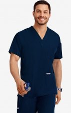 MOBB Classic Unisex 3 Pocket Scrub Top (Men's View) - Navy (NN)