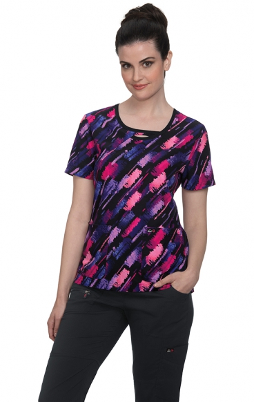 *FINAL SALE 1027PR koi Lite Lola Top - Diagonal Squiggle