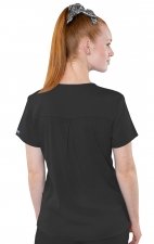 7459 Med Couture Performance Touch V-NECK SHIRTTAIL TOP