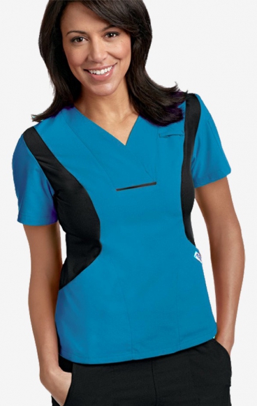 *FINAL SALE XXS 424T Active Flexi V-Neck Scrub Top by MOBB