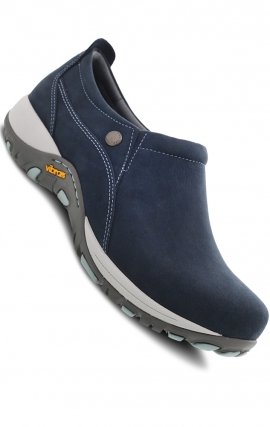 Patti Navy Milled Nubuck by Dansko - Slip Resistant & Waterproof leather