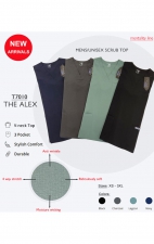 T7010 - The Alex Mens/Unisex V-neck top with 3 front pockets