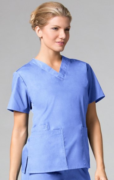 *FINAL SALE 3XL 1016 Maevn CORE - 2 Pocket V-Neck Top