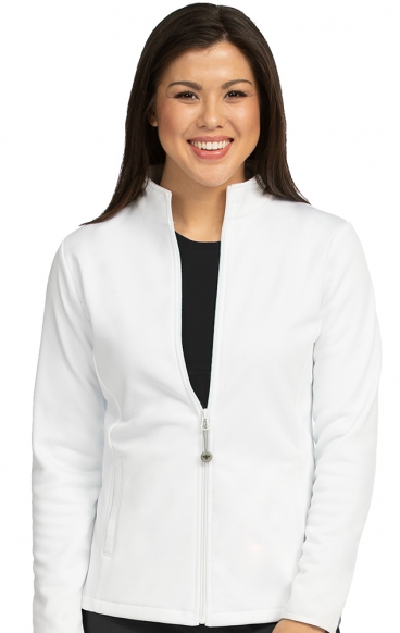 *FINAL SALE WHITE 8684 Med Couture Professional Performance Fleece Jacket