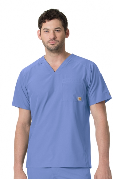 *FINAL SALE S C15106 Carhartt Liberty Men's Slim Fit V-Neck Scrub Top