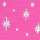 Hibiscus Pink Iridescent Twinkle Pattern